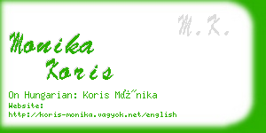 monika koris business card